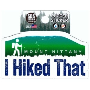 rugged sticker Mount Nittany I Hiked That